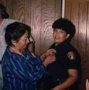 Theresa M. Donohoo with her mother